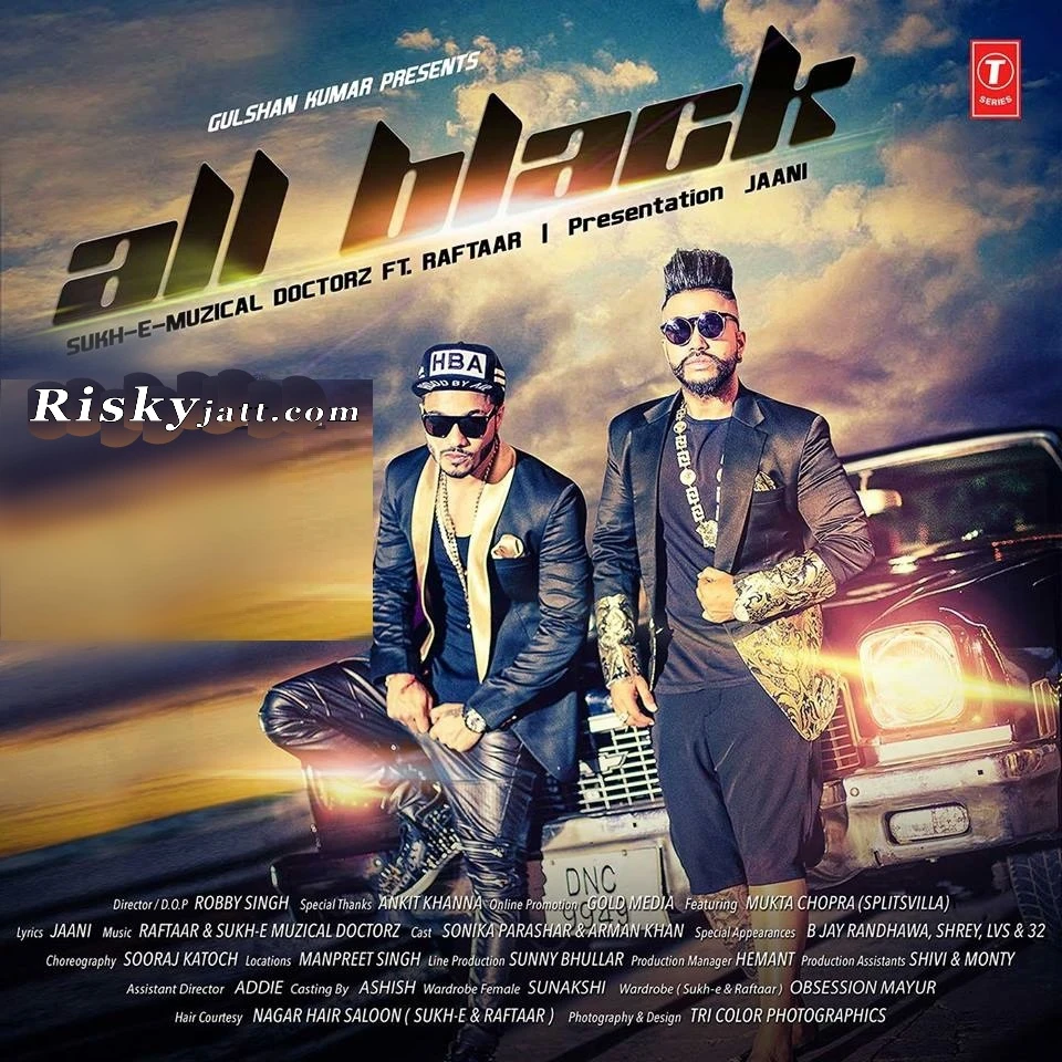download All Black Ft Raftaar Sukhe mp3 song ringtone, All Black Sukhe full album download