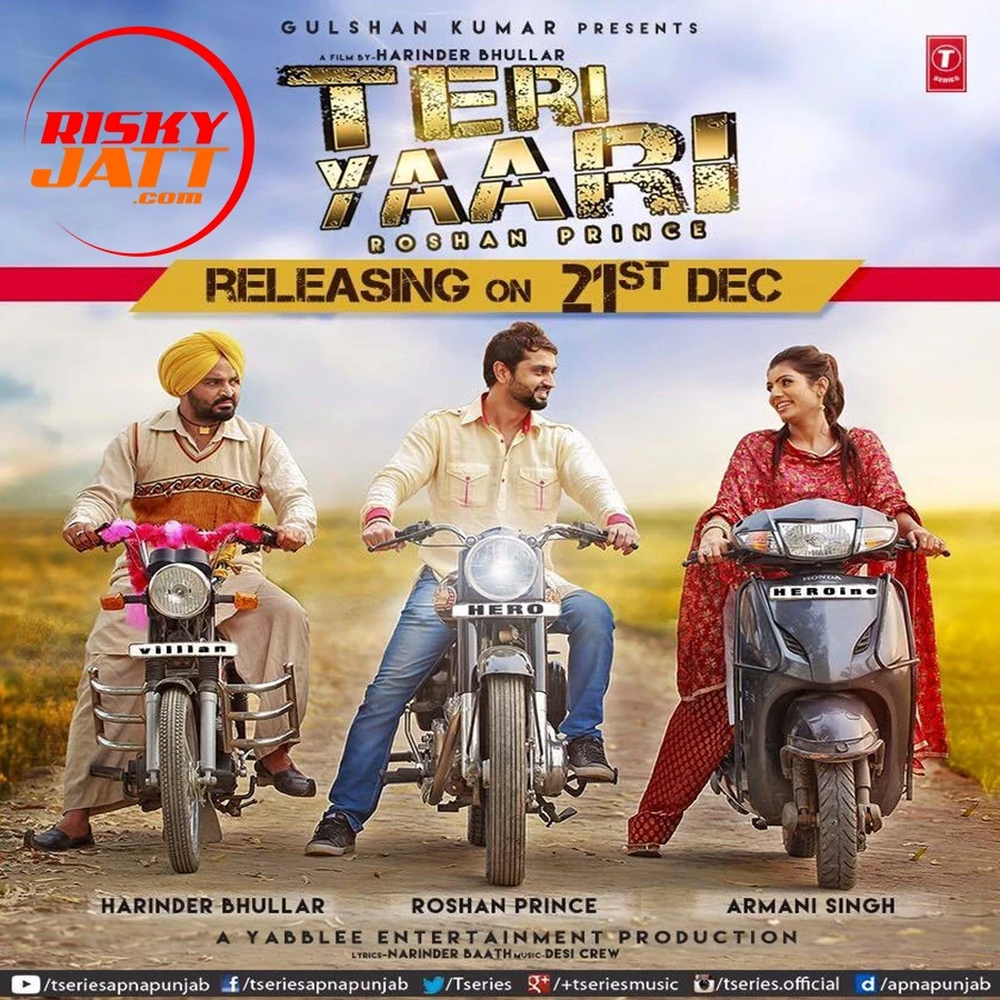 download Teri Yaari Roshan Prince mp3 song ringtone, Teri Yaari Roshan Prince full album download