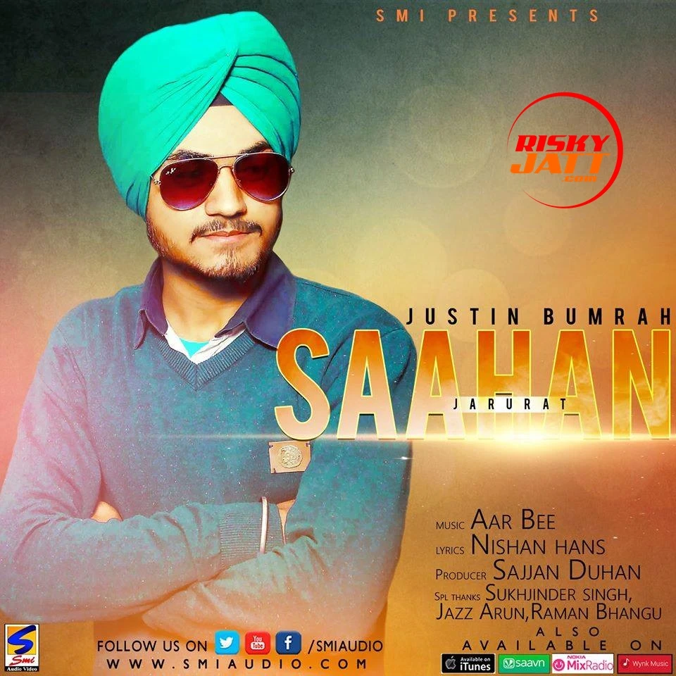 download Saahan (Jarurat) Justin Bumrah mp3 song ringtone, Saahan (Jarurat) Justin Bumrah full album download