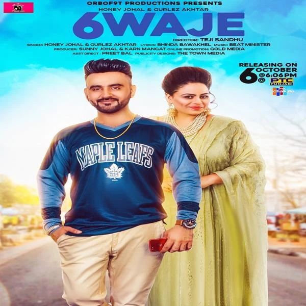 download 6 Waje Honey Johal, Gurlej Akhtar mp3 song ringtone, 6 Waje Honey Johal, Gurlej Akhtar full album download
