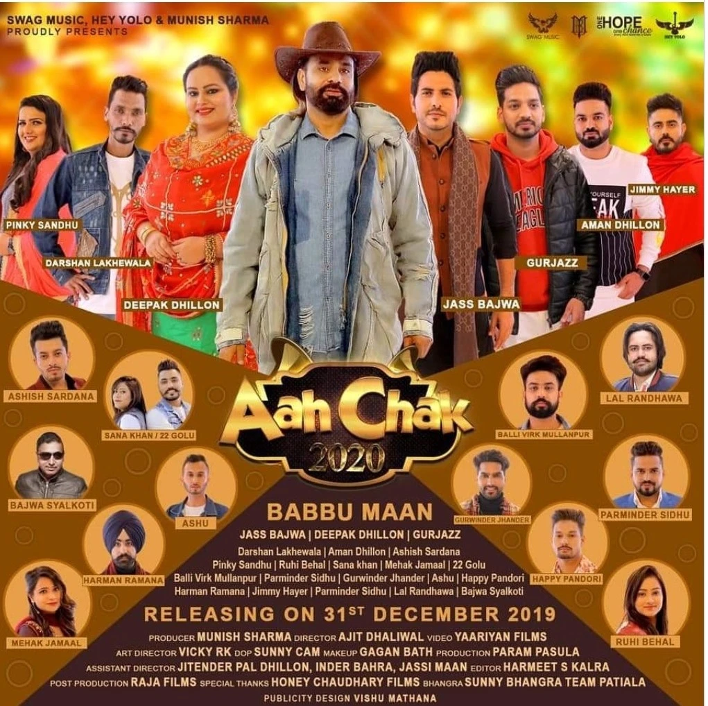 download Babbu Maan Jeha Deepak Dhillon mp3 song ringtone, Aah Chak 2020 Deepak Dhillon full album download