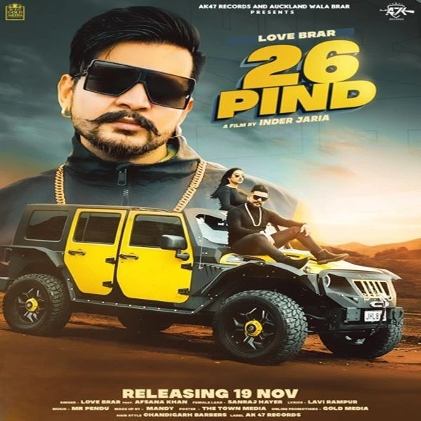 download 26 Pind Love Brar, Afsana Khan mp3 song ringtone, 26 Pind Love Brar, Afsana Khan full album download