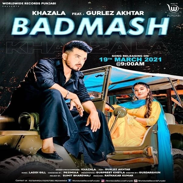download Badmash Khazala, Gurlez Akhtar mp3 song ringtone, Badmash Khazala, Gurlez Akhtar full album download