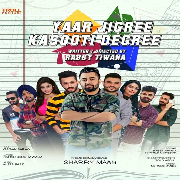download Yaar Jigree Kasooti Degree (Title Song) Sharry Mann mp3 song ringtone, Yaar Jigree Kasooti Degree (Title Song) Sharry Mann full album download